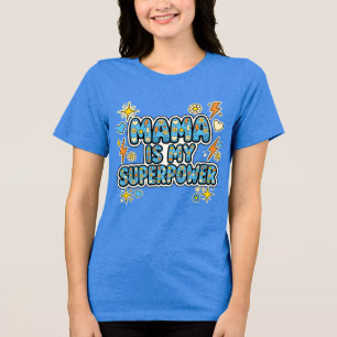 Mama Is My Superpower Shirt Cute Colourful Mum
