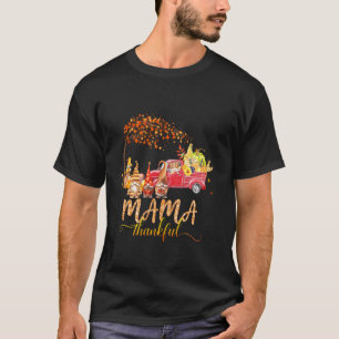 Mama Its Fall Yall Fall Gnomes Truck And Pumpkins T-Shirt