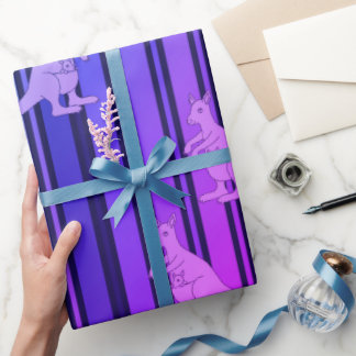 mama kangaroo  wrapping paper