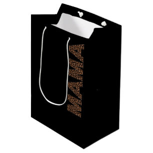 'Mama' Leopard Design Trendy Birthday Gift Medium Gift Bag