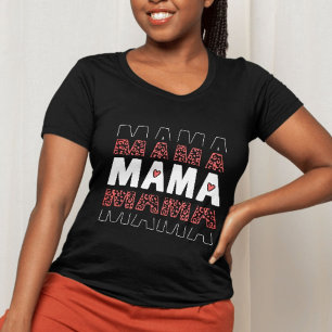 MAMA Leopard Print Heart Shirt – Cute Mother’s Day