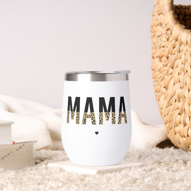 Mama Leopard print Typography Mum Gifts (Living Room)