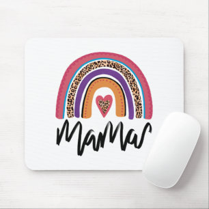 Mama Leopard Rainbow Mouse Mat
