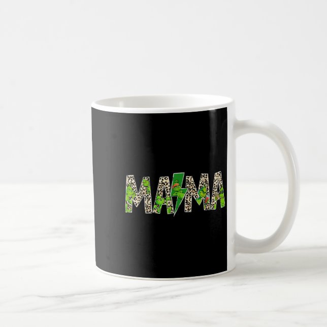 Mama Leopard Retro Mum Nanny Grandma Mother's Day  Coffee Mug (Right)
