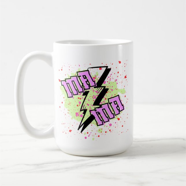 Mama lightning bolt mug (Left)