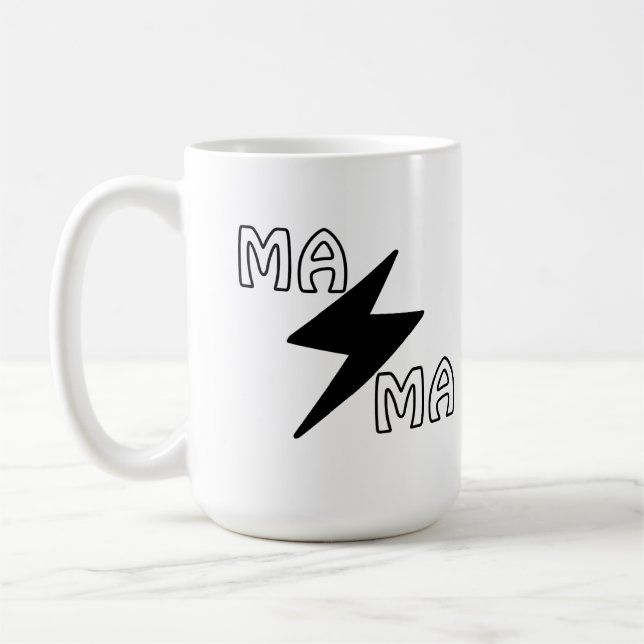 Mama lightning bolt mug (Left)