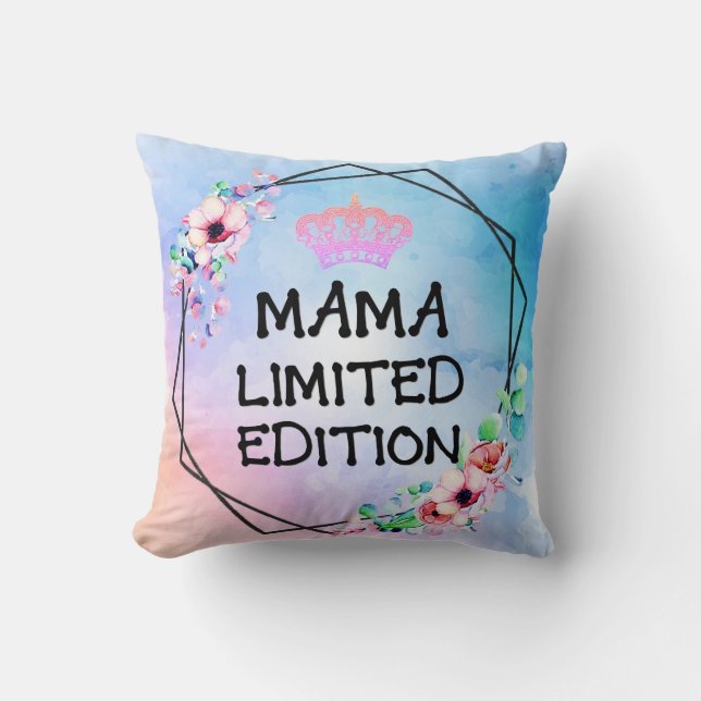 MAMA LIMITED EDITION - Pastel & Crown Pillow (Front)