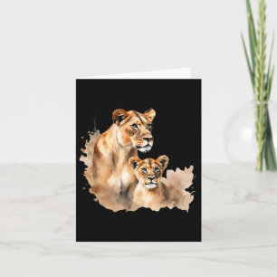 Mama Lioness Tee New Mum Lion Mummy Gift For Mothe Card