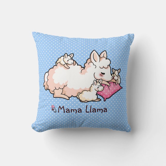 Mama Llama Cushion (Front)