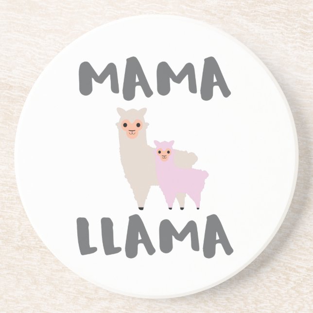 Mama Llama Mum Coaster (Front)