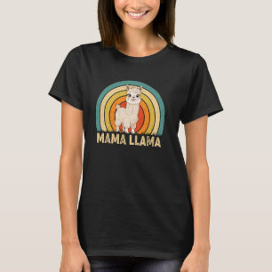 Mama Llama Mum Mother's Day Llama Girls Women T-Shirt