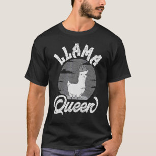 Mama Llama Queen Animal For Women Girls 1 T-Shirt