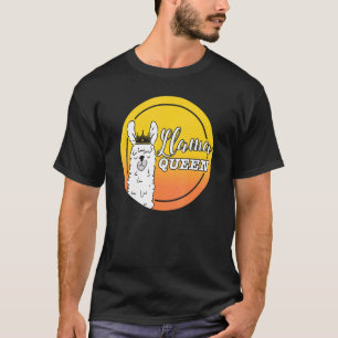 Mama Llama Queen Animal For Women Girls 2 T-Shirt