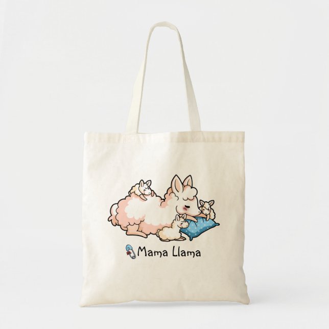 Mama Llama Tote Bag (Front)