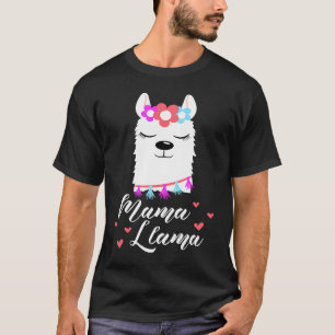 Mama Llama Women Cool Family Lama T-Shirt