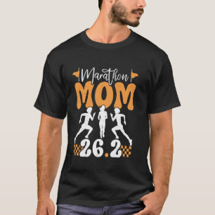 Mama MARATHON MOM 26.2 Half Marathon Funny Half Ma T-Shirt