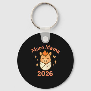 Mama Mare 2026 Fire Horse Matching Cute Funny Mate Key Ring