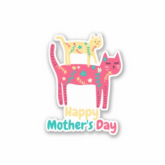 Mama & Me: Happy Mother's Day Sticker (Front)