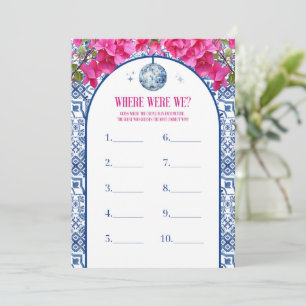 Mama Mia Hen Party Where Were We Game Cards