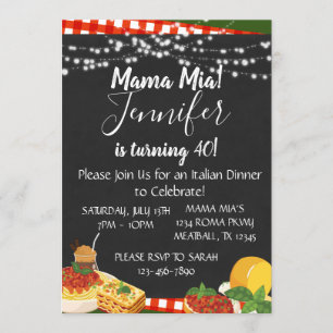 Mama Mia Italian Dinner Party Invitation