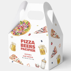 Mama Mia Italian Pizza Beer Pacifier Baby Shower Favour Box