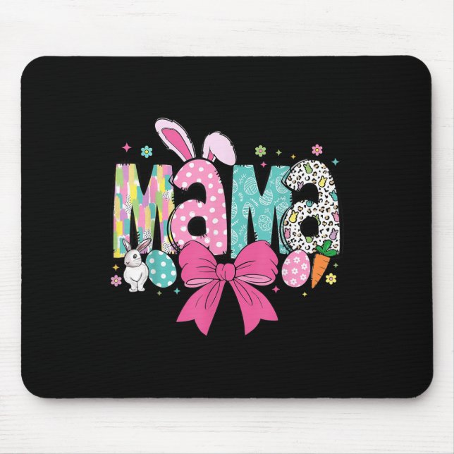 Mama Mini Easter Matching Mama Bunny Easter Day  Mouse Mat (Front)