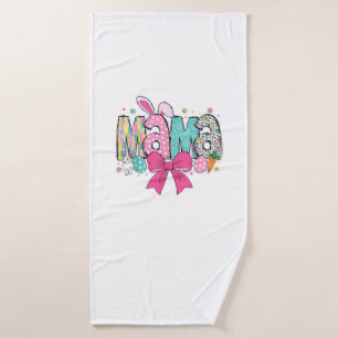 Mama Mini Easter Matching Mama Bunny Easter Day T- Bath Towel
