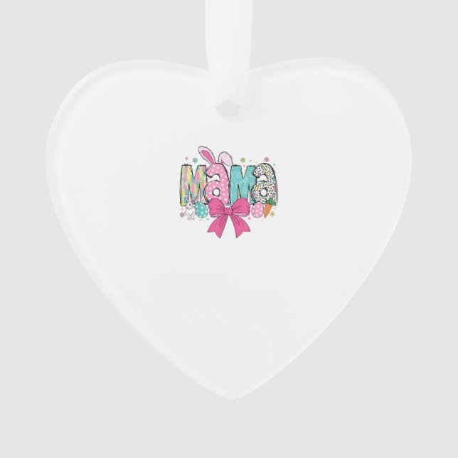 Mama Mini Easter Matching Mama Bunny Easter Day T- Ornament (Front)