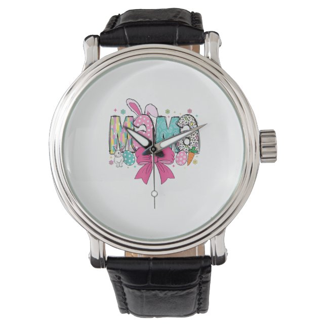 Mama Mini Easter Matching Mama Bunny Easter Day T- Watch (Front)