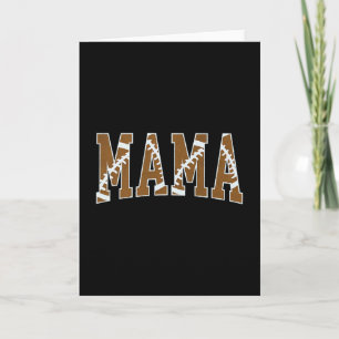 Mama Mom Touchdown American Footll Game Day Thanks Card
