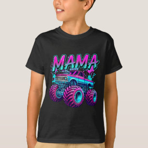 Mama Monster Truck for Kid Girl Women Mum Family T-Shirt