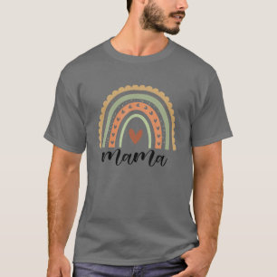 Mama Mother Gifts For Mum Cute Mummy Rainbow Mothe T-Shirt