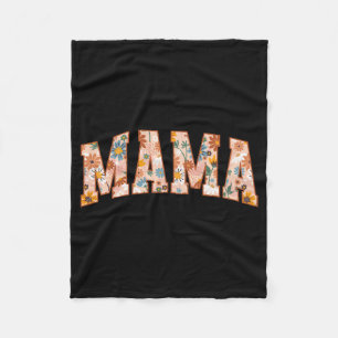 Mama Mothers Day Gardener Mama Flowers Cute 1 Fleece Blanket