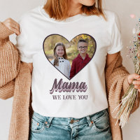 Mama Mother's Day Heart Photo Gift from Kids 