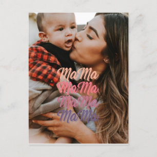 Mama Mother's Day Personalised Photo Postcard