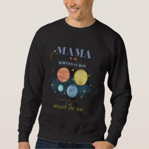 Mama Mum 4th Birthday Fourth Trip Around The Sun S Sweatshirt