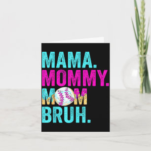 Mama mummy mum bruh baseball drip ice cream card