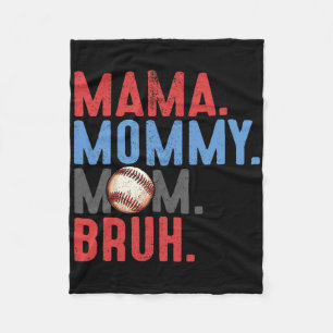 Mama Mummy Mum Bruh Bysebyll Mothers Day Vintage F Fleece Blanket