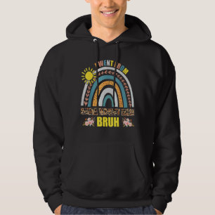 Mama Mummy Mum Bruh Rainbow Leopard Mum Mother's D Hoodie