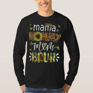 Mama Mummy Mum Bruh Retro Mummy And Me  Boy Mum Li T-Shirt
