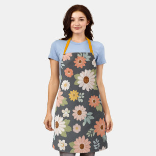 Mama — My First Home Mother & Daughter Floral Tr Apron
