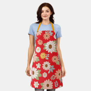 Mama — My First Home Mother & Daughter Floral Tr Apron