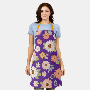 Mama — My First Home Mother & Daughter Floral Tr Apron