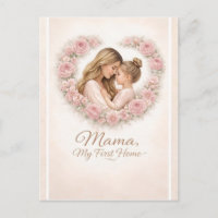 Mama — My First Home | Mother & Daughter Floral Tr