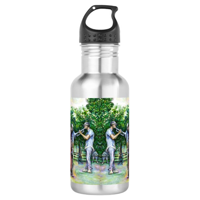 Mama Never Warned Me about Tuba Players 532 Ml Water Bottle (Front)