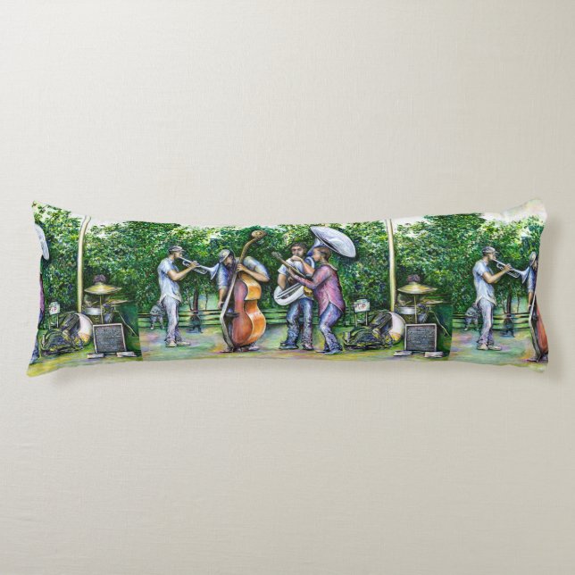 Mama Never Warned Me about Tuba Players Body Cushion (Front)