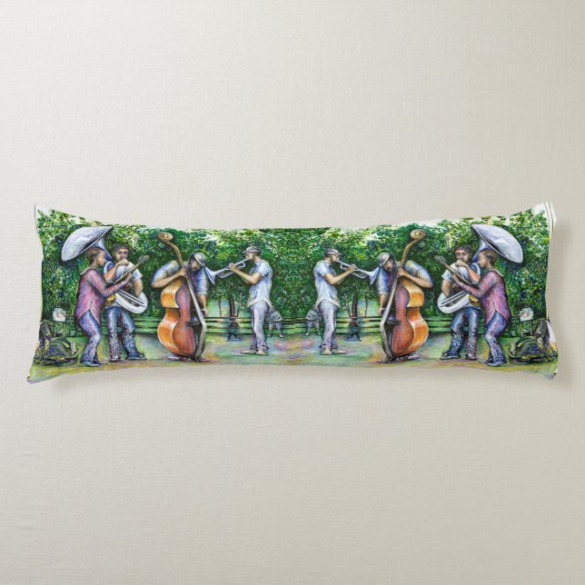 Mama Never Warned Me about Tuba Players Body Cushion (Front)