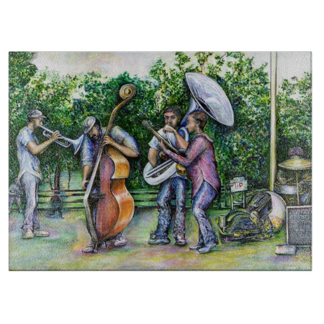 Mama Never Warned Me about Tuba Players Cutting Board (Front)