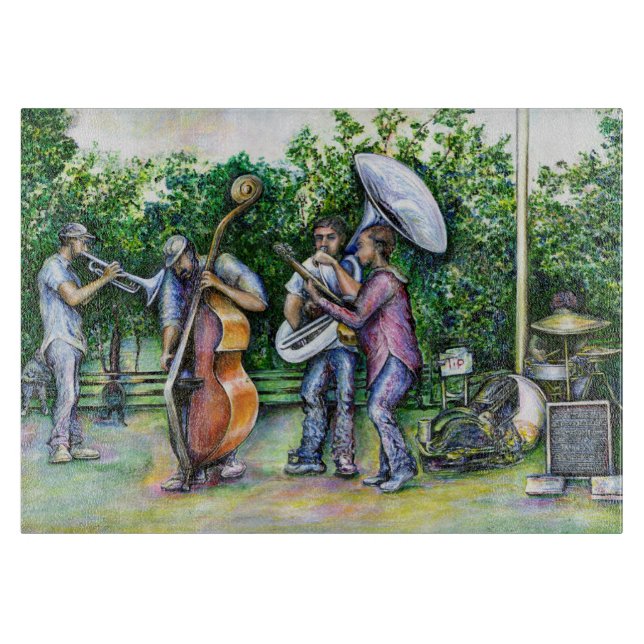 Mama Never Warned Me about Tuba Players Cutting Board (Front)