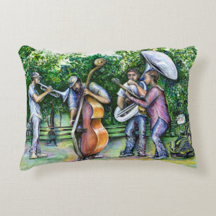 Mama Never Warned Me about Tuba Players Decorative Cushion